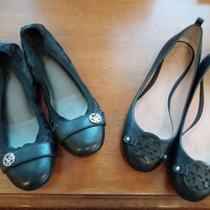 Tory Burch and Coach flats